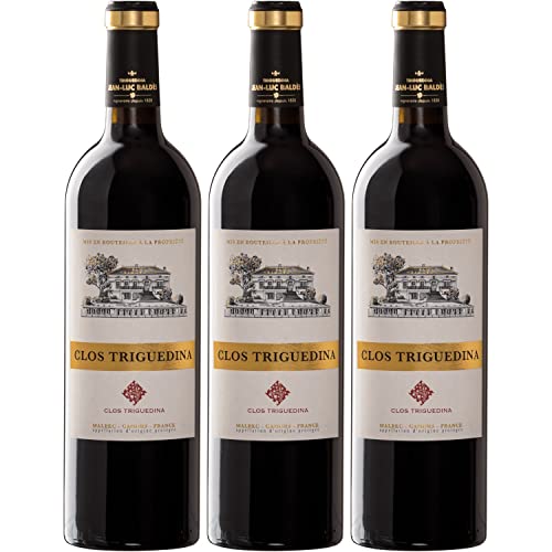 Famille Baldès Clos Triguedina Rotwein Cuvée Wein trocken Frankreich I Visando Paket (3 Flaschen) von Famille Baldès