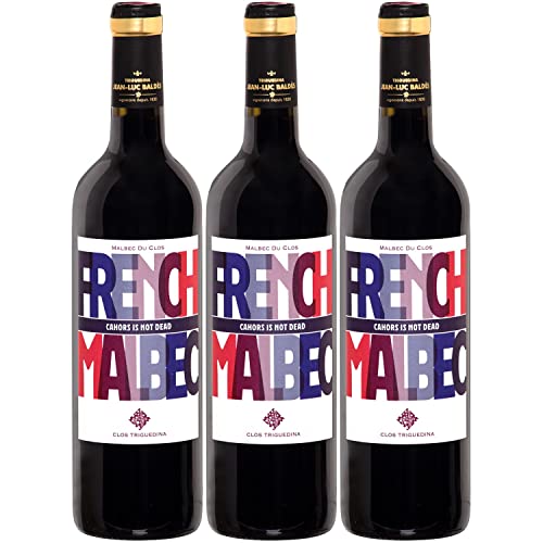 Famille Baldès French Malbec Rotwein Wein trocken Frankreich I Visando Paket (3 Flaschen) von Famille Baldès