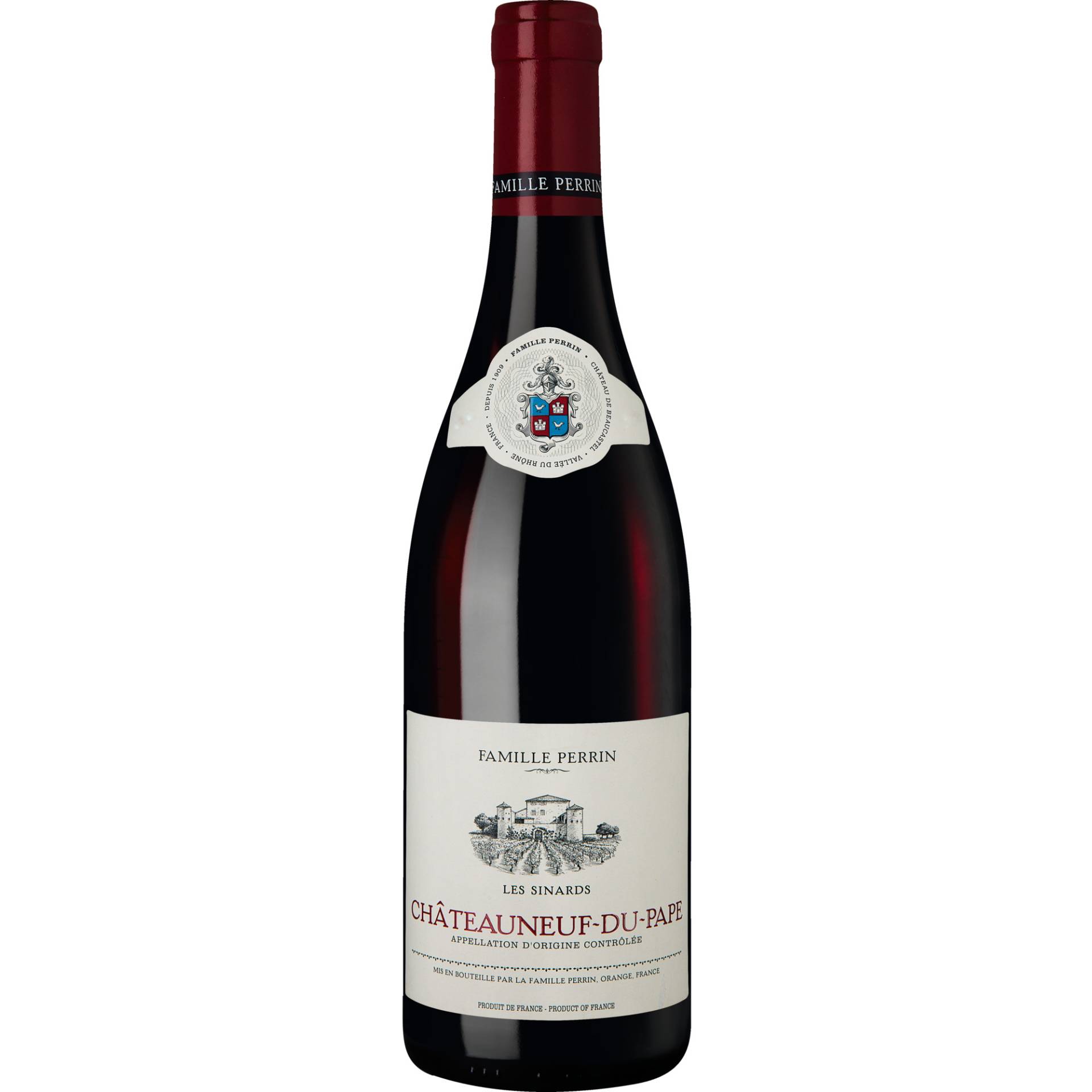 Les Sinards, Châteauneuf-du-Pape AOP, Rhône, 2022, Rotwein von Famille Perrin - Orange - France (EMB84087T)