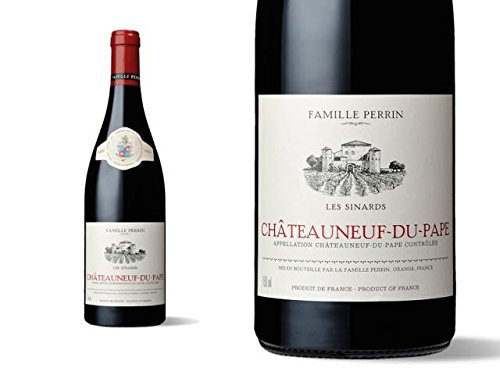 Famille Perrin- Chateauneuf-du-Pape Les Sinards Rouge (case of 6), Rhone Valley/ Frankreich, Syrah, (Rotwein) von Famille Perrin