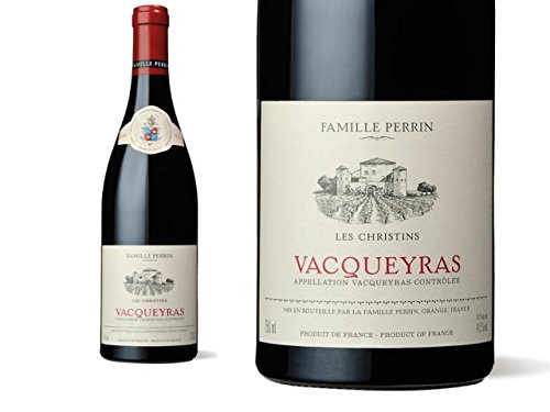 Famille Perrin- Les Christins, Vacqueyras (case of 6), Rhone Valley/ Frankreich, Syrah, (Rotwein) von Famille Perrin