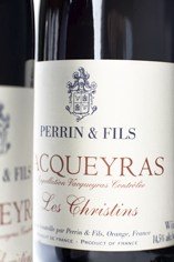 Famille Perrin - Vacqueyras, Les Christins (case of 6), Rhone Valley/ Frankreich, Syrah, (Rotwein) von Famille Perrin