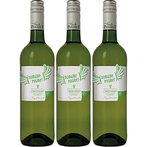 Famille Pugibet Blanc, Chardonnay Weißwein Wein trocken Frankreich I Visando Paket (3 Flaschen) von Famille Pugibet