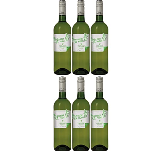 Famille Pugibet Blanc, Chardonnay Weißwein Wein trocken Frankreich I Visando Paket (6 Flaschen) von Famille Pugibet