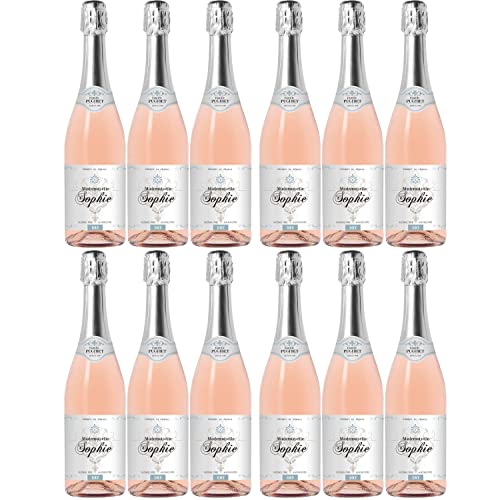 Famille Pugibet Mademoiselle Sophie Schaumwein Roséwein rosé trocken sec alkoholfrei Frankreich I Visando Paket (12 Flaschen) von Famille Pugibet