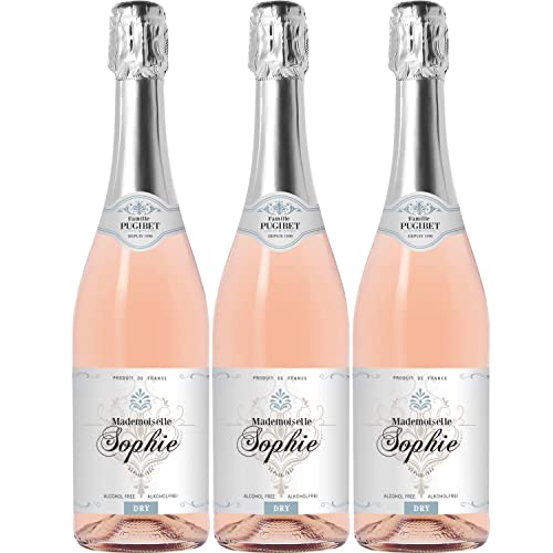 Famille Pugibet Mademoiselle Sophie Schaumwein Roséwein rosé trocken sec alkoholfrei Frankreich I Visando Paket (3 Flaschen) von Famille Pugibet