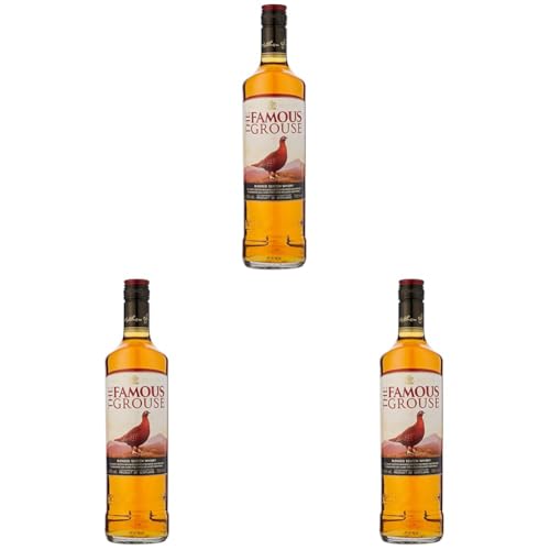 Famous Grouse | Finest Blended Scotch Whisky | intensiver und süßer Nachklang | 40% Vol | 700ml Einzelflasche (Packung mit 3) von Famous Grouse