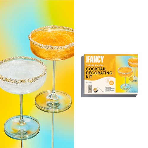 Fancy Sprinkles Limitierte Edition Silvester Cheers To You Cocktail-Set, für Happy Hour, NYE Partys, Junggesellinnenabschiede, Geschenke und Feiern von Fancy Sprinkles