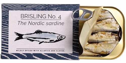 FANGST Brisling No. 4 die nordische Sardine leicht gesalzen und getrocknet in kalt gepresstem Rapsöl aus Dänemark FANGST Brisling No. 4 die nordische Sardine leicht gesalzen und getrocknet in kalt gepresstem Rapsöl aus Dänemark von FANGST