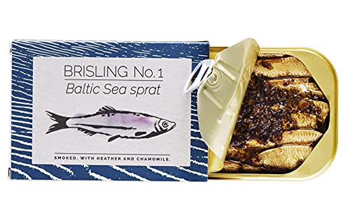 FANGST Brisling No. 1 die nordische Sardine geräuchert mit Heidekraut & Kamille aus Dänemark von Fangst
