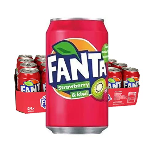 Fanta Strawberry & Kiwi 24x 330ml - mit Erdbeer und Kiwi Flavour von Fanta