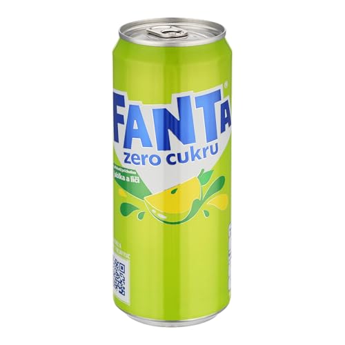 Fanta Zero Apfel-Lychee 24 x 330ml zuckerfreie Limonade inkl. 0,25€ Pfand pro Dose von Fanta