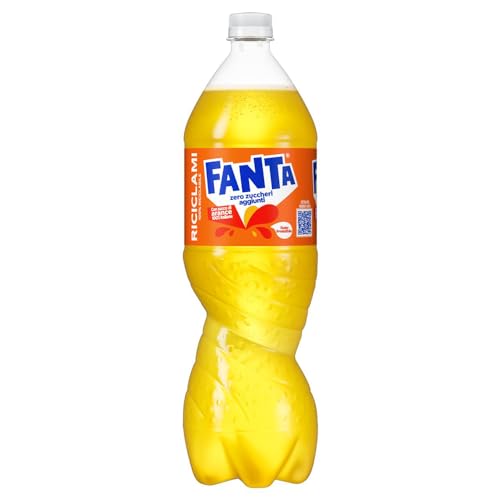 Fanta Zero Orange - fruchtig-spritzige Limonade mit klassisichem Orangen-Geschmack - ohne Zucker und ohne Kalorien - erfrischender Softdrink in Einweg Flaschen (4 x 1500 ml) von Fanta