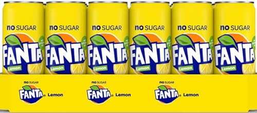 Frisdrank fanta lemon zero blik 330ml | 24 stuks von Fanta
