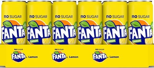 Fanta | Lemon | No Sugar | Sleek blik | 24 x 33 cl von Fanta