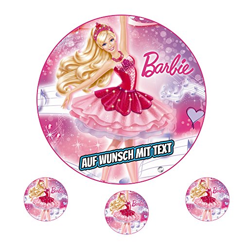 Tortenaufleger Fototorte Oblate Tortenbild Geburtstag eßbar Motiv: Barbie (Zuckerpapier) von Fantasycake