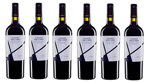 6x 0,75l - Farnese Vini - Fantini - Casale Vecchio - Montepulciano d'Abruzzo D.O.P. - Abruzzen - Italien - Rotwein trocken von Fantini