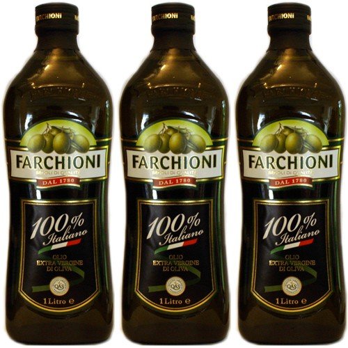 3x Farchioni Olivenöl Extra Vergine 100% Italiano, 1000 ml von GREAT BRITISH TRADING LIMITED