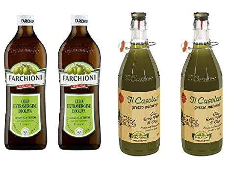 2x Farchioni Olio Extra Vergine Il Casolare Grezzo + 2x Farchioni Classico Extra Natives nativ Olive Olivenoel 1L 2x Farchioni Olio Extra Vergine Il Casolare Grezzo + 2x Farchioni Classico Extra Natives nativ Olive Olivenoel 1L von Farchioni