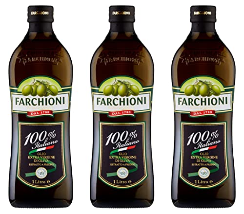 3x Farchioni Olio Extra Vergine di Oliva 100% Italiano Natives Olivenöl extra mit Italienische Oliven 1Lt kalte Extraktion Speiseöl 3x Farchioni Olio Extra Vergine di Oliva 100% Italiano Natives Olivenöl extra mit Italienische Oliven 1Lt kalte Extraktion Speiseöl von Farchioni