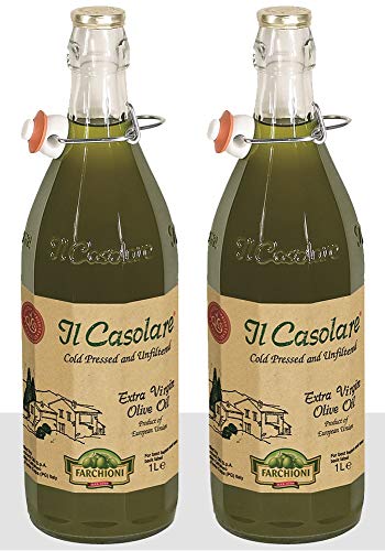 Farchioni Il Casolare Olivenöl Extra Virgin (1 l) - Packung mit 2 von Farchioni