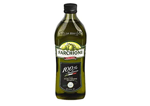 Farchioni Olio Extra Vergine di Oliva 100% Italiano Natives Olivenöl extra mit Italienische Oliven 1Lt kalte Extraktion Speiseöl von Farchioni