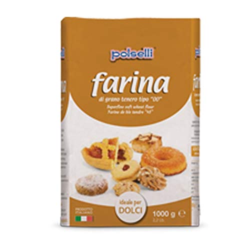 Farina Polselli 00 ideal für Kuchen - Kg. 1 - Paket 10 Stück Farina Polselli 00 ideal für Kuchen - Kg. 1 - Paket 10 Stück von Farine Polselli