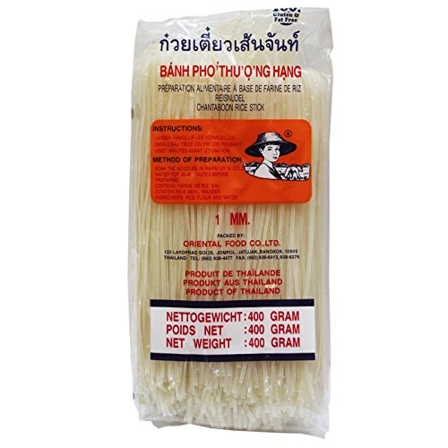 10x400g Farmer Reisnudeln 1mm für Pho Suppen oder Pad Thai von Farmer