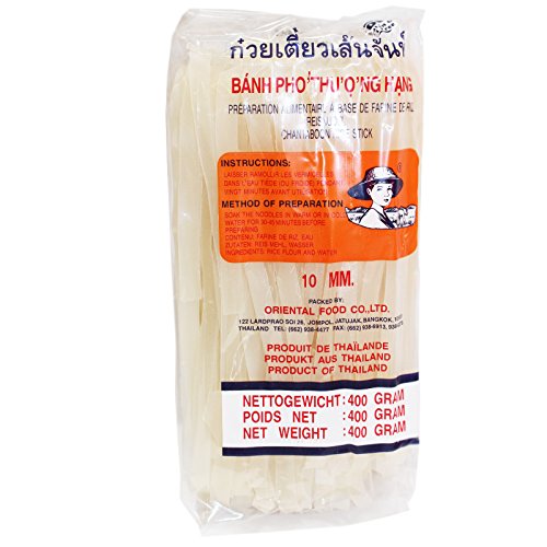 1Karton 34x400g Farmer Reisbandnudeln breit 10mm für Pho Suppen oder Pad Thai von Farmer