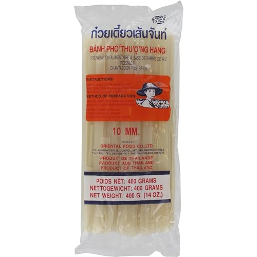 Farmer Reisnudeln – Thailändische, 10 mm breite Reisbandnudeln aus Reismehl, gerade – 1 x 400 g von Farmer
