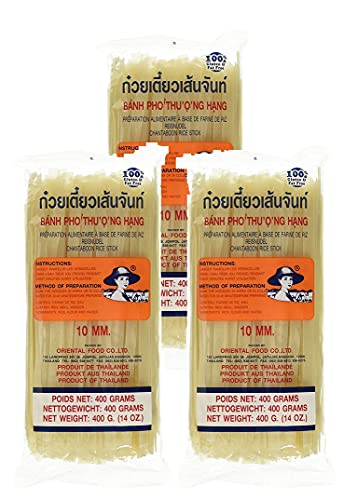 Farmer - 10mm Breite Asia Nudeln 400g, 3er Pack, (3x400g) von Farmer