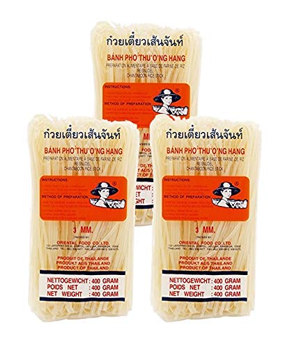 Farmer - 3mm Breite Asia Nudeln 400g, 3er Pack, (3x400g) von Farmer