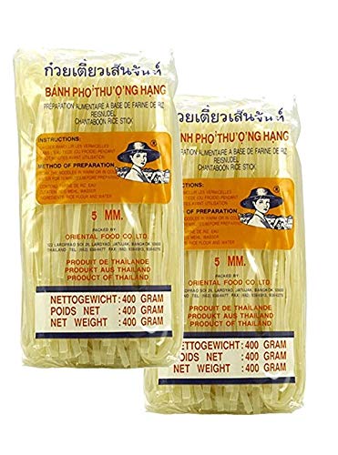 Farmer - 5mm Breite Asia Nudeln 400g, 2er Pack, (2x400g) von Farmer