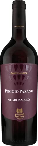 Cantina Sava Poggio Pasano Negroamaro IGP (1x 0,75l) trocken von Farnese Vini/Fantini Group