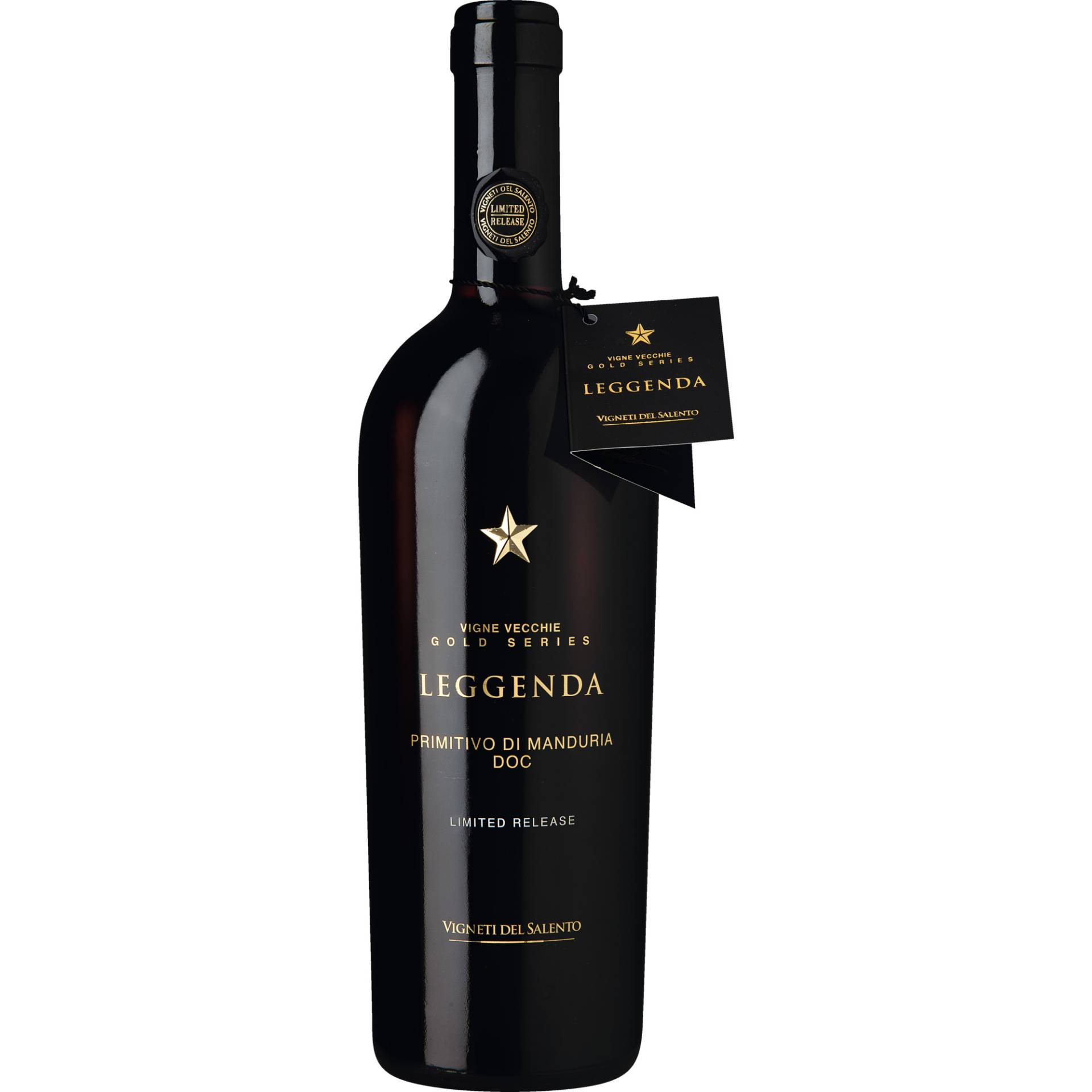 Leggenda Vigne Vecchie Gold Primitivo, Primitivo di Manduria DOC, Apulien, 2019, Rotwein von Farnese Vini Srl, 66026 Ortona (CH) - Italia