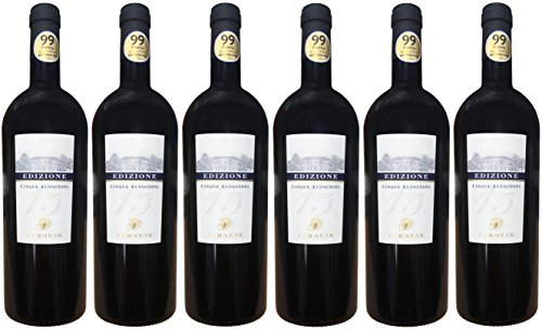 6x 0,75l - Farnese Vini - Edizione Cinque Autoctoni - Vino da Tavola - Abruzzen - Italien - Rotwein trocken 6x 0,75l - Farnese Vini - Edizione Cinque Autoctoni - Vino da Tavola - Abruzzen - Italien - Rotwein trocken von Farnese Vini