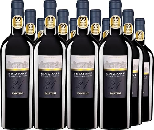 Farnese Vini 12er Vorteilspaket Edizione Cinque Autoctoni IGT 2019 (12 x 0.75 l) von Farnese Vini