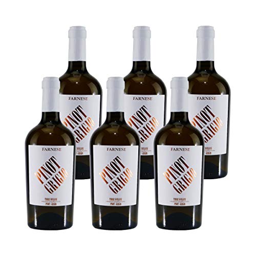 Farnese Pinot Grigio IGP Italienischer Weißwein (6 x 0,75L) von Farnese