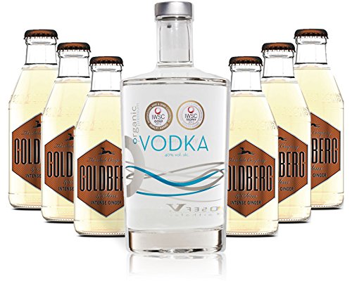 Moscow Mule Set - Organic Vodka 0,7l 700ml (40% Vol) + 6x Goldberg Intense Ginger 200ml - Inkl. Pfand MEHRWEG von Goldberg-Goldberg