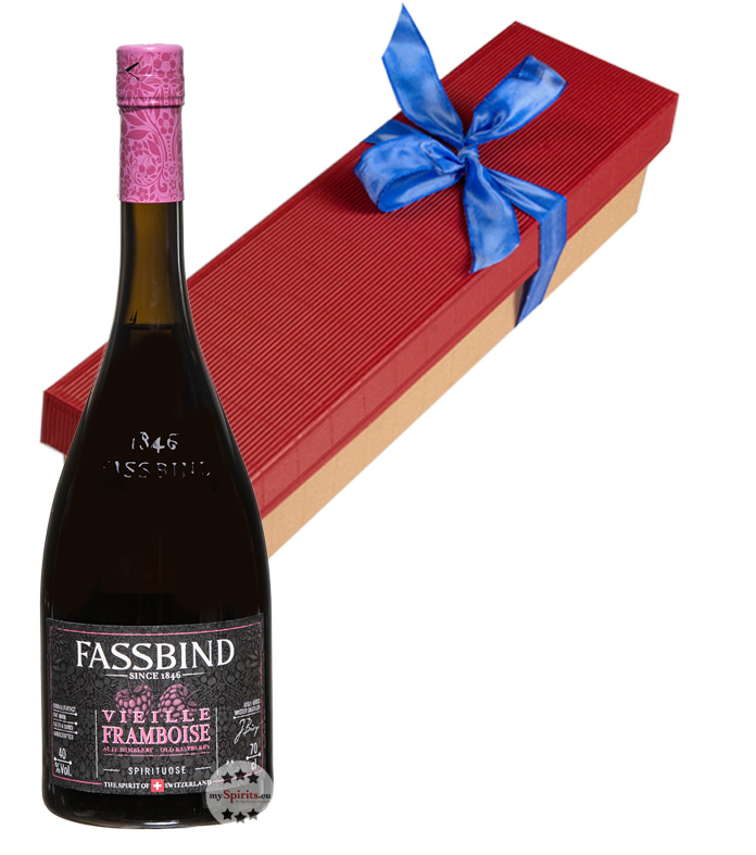 Fassbind Geschenk-Set Vieille Framboise (40 % vol., 0,7 Liter) von Fassbind