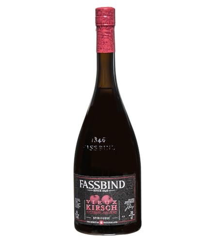 Brennerei Fassbind Vieux Kirsch (1 x 0.7 l) - Edler Schweizer Obstbrand aus reifen Kirschen mit 40% vol. Alkohol von Fassbind