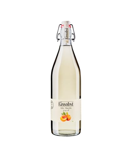 Fassobst Alte Marille - fruchtiger Marillenbrand, 40% vol., fassgereift im Schwarzwald, mild, fruchtiger Obstler Schnaps in der Bügelflasche, 1 x 1.0 l von Fassobst