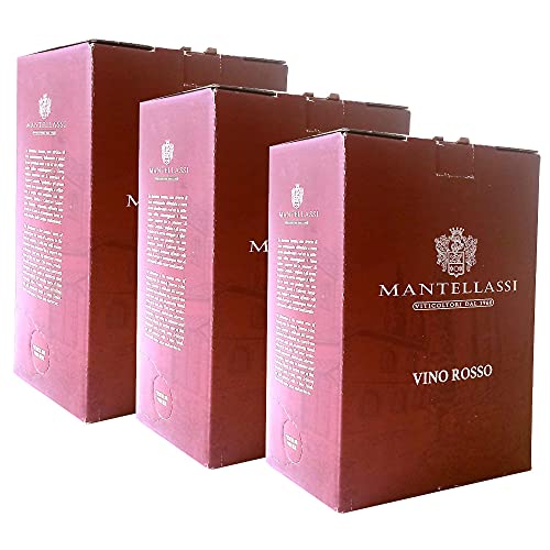 Italianisher Rotwein Bag In Box Fattoria Mantellassi (3 Bag in the box 5 Liter) von Fattoria Mantellassi