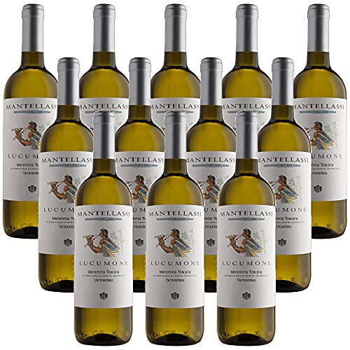 Lucumone : Vermentino Maremma Toscana DOC Fattoria Mantellassi Italianischer Weißwein (12 Flaschen 37,5 cl.) von Fattoria Mantellassi