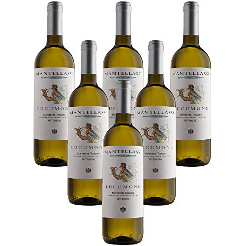 Lucumone : Vermentino Maremma Toscana DOC Fattoria Mantellassi Italianischer Weißwein (6 Flaschen 75 cl.) von Fattoria Mantellassi