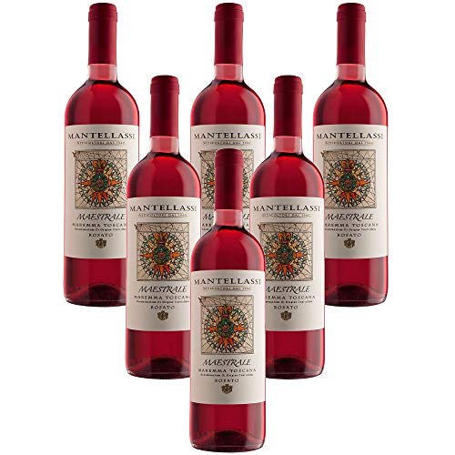 Maestrale : Maremma Toscana DOC Rosato Fattoria Mantellassi Italianischer Roséwein (6 Flaschen 75 cl.) von Fattoria Mantellassi