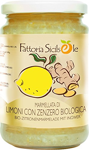 Fattoria Sicilsole Bio Zitronen - Ingwer Marmelade (2 x 370 gr) von Fattoria Sicilsole