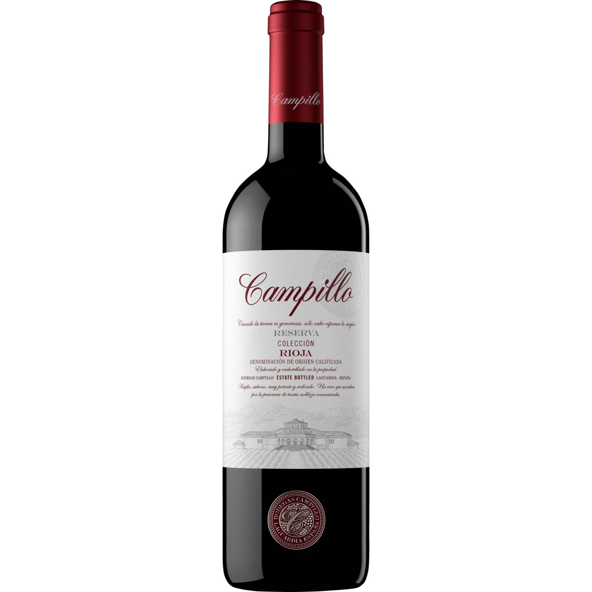 Campillo Rioja Reserva Colección, Rioja DOCa, Rioja, 2015, Rotwein von Faustino  01320 Oyón (Álava) España