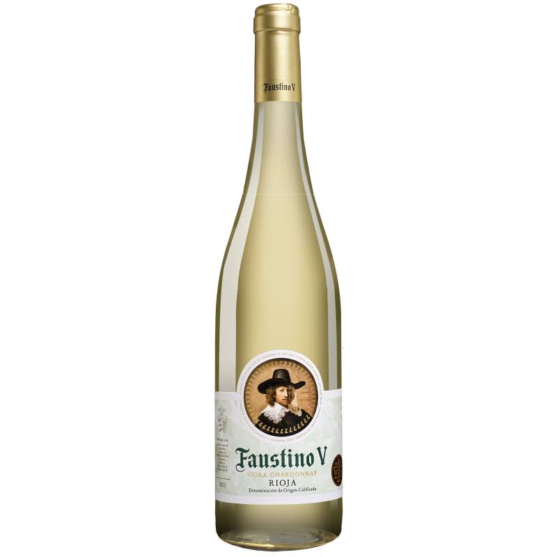 Faustino V Blanco 2023  0.75L 12% Vol. Weißwein Trocken aus Spanien von Faustino Martinez