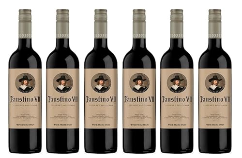 6x 0,75l - 2022er - Faustino VII - Varietal - Cabernet Sauvignon - Vino de España- Spanien - Rotwein trocken von Faustino